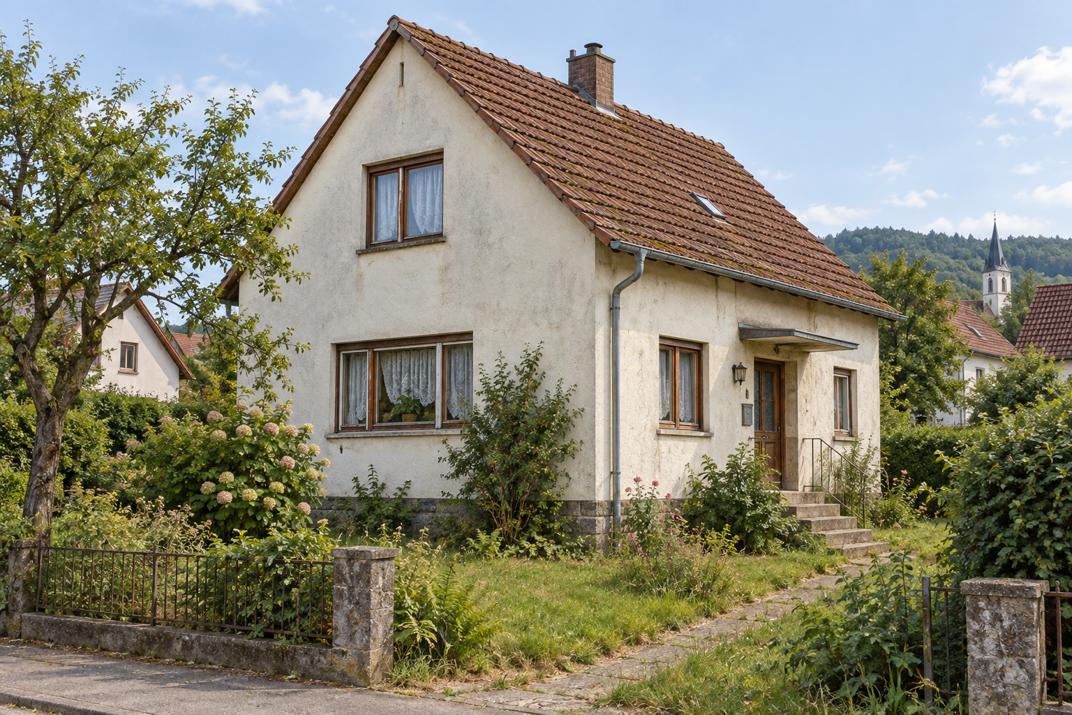 Älteres Wohnhaus mit Garten und Renovierungsbedarf